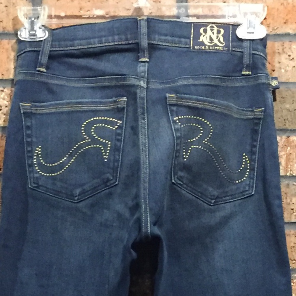 ROCK N REPUBLIC DARK BLUE BOOT CUT - Picture 3 of 3